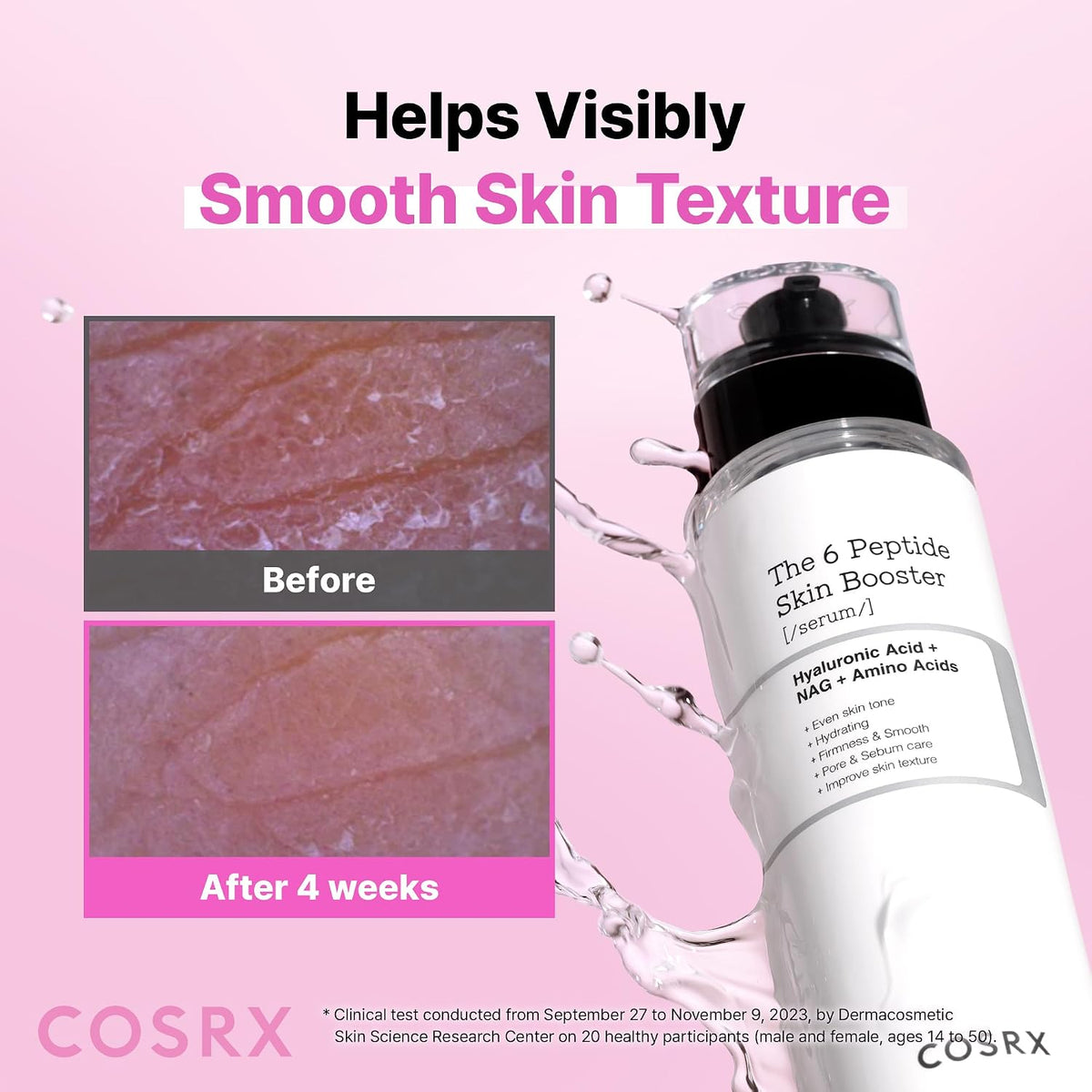COSRX 6X Peptide Collagen Skin Booster Toner Serum for Dull Skin, 5.07 oz