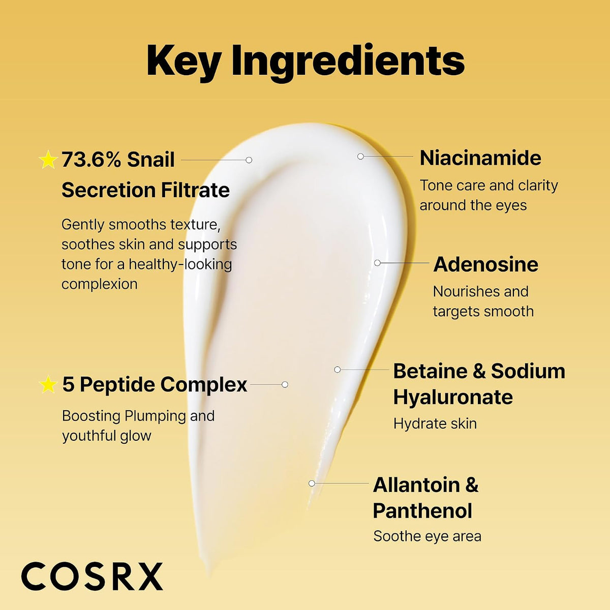 COSRX Snail Mucin Peptide Under Eye Cream for Anti-aging, 0.84 oz