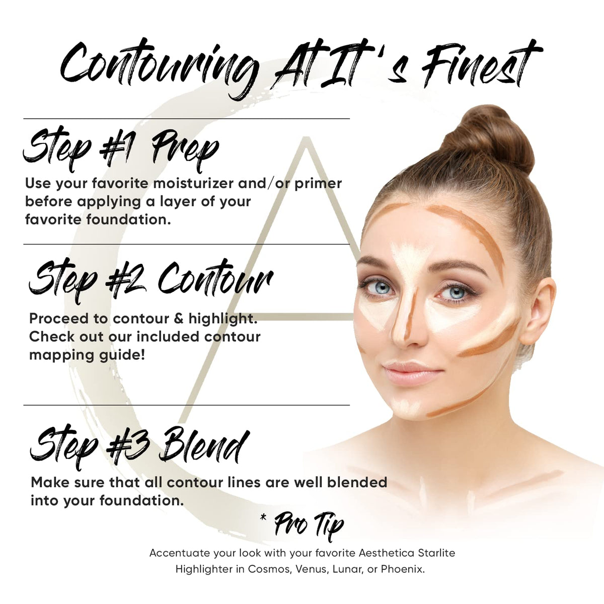 Aesthetica Cosmetics Cream Contour and Highlighting Makeup Kit Vegan