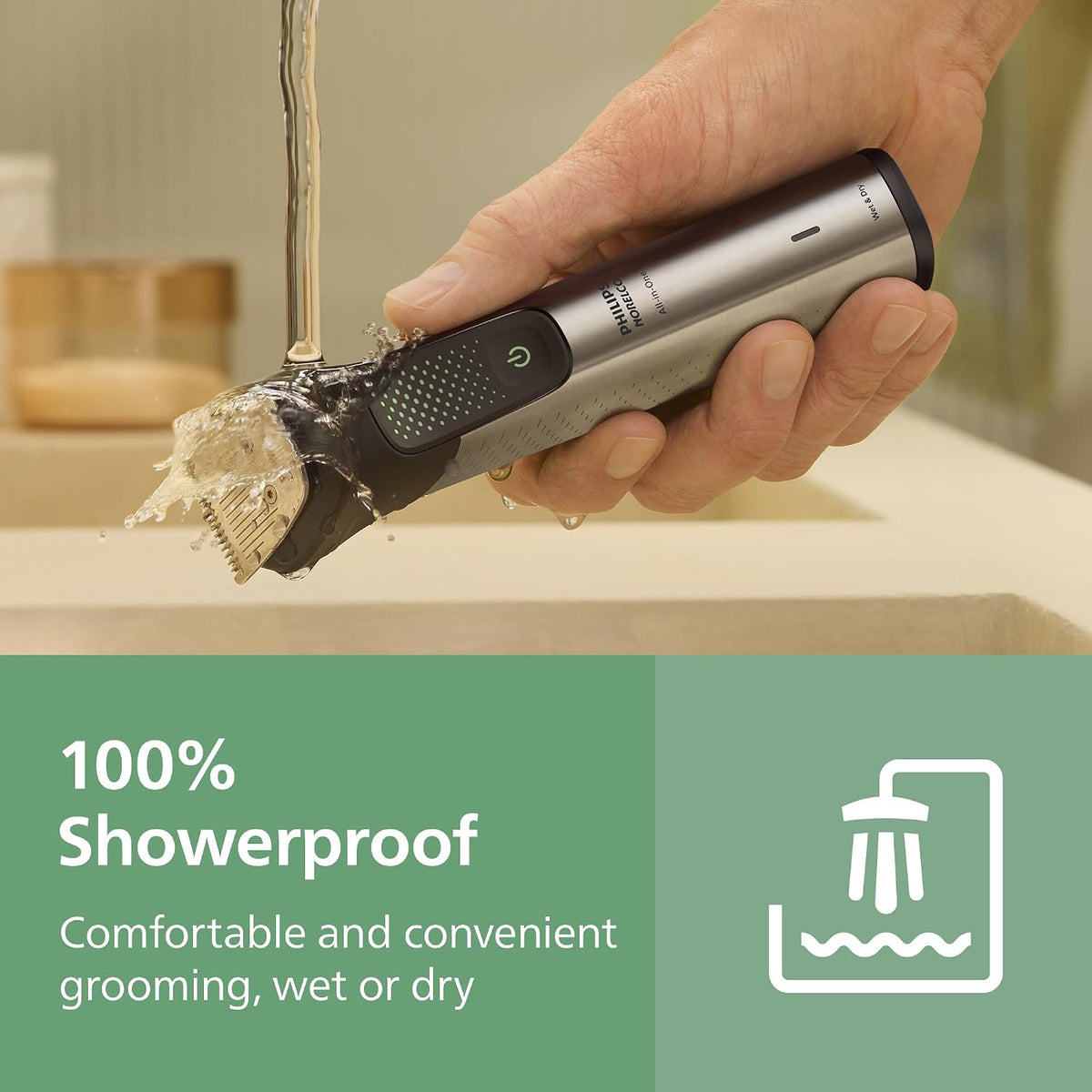 Philips Norelco All-in-One 9000 28-in-1 Trimmer, Face, Hair & Body, Steel