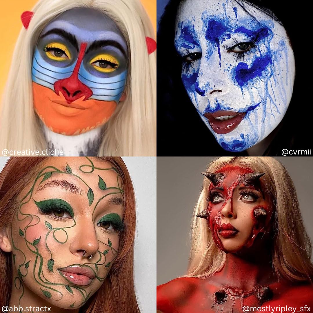 Mehron Makeup Paradise AQ - BASIC PALETTE, Water-Activated Face Paint