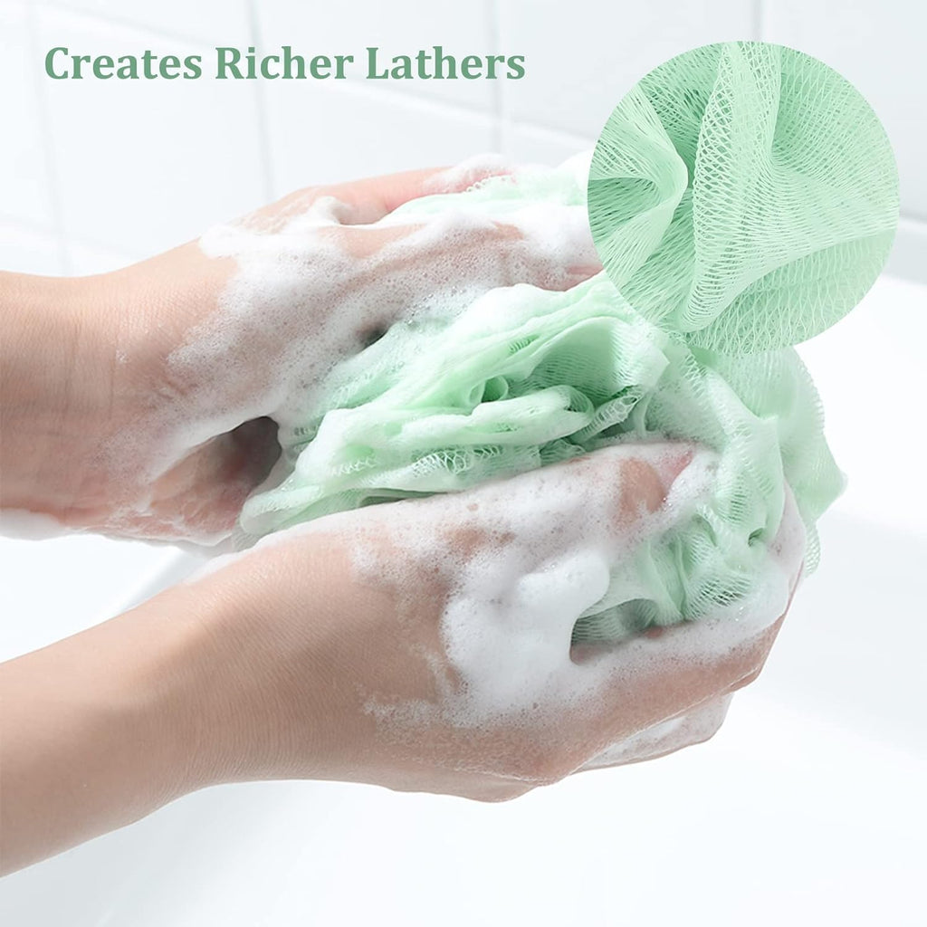 Loofah Sponge Shower Loofahs 4 Colors Bath Sponges Body Scrubbers