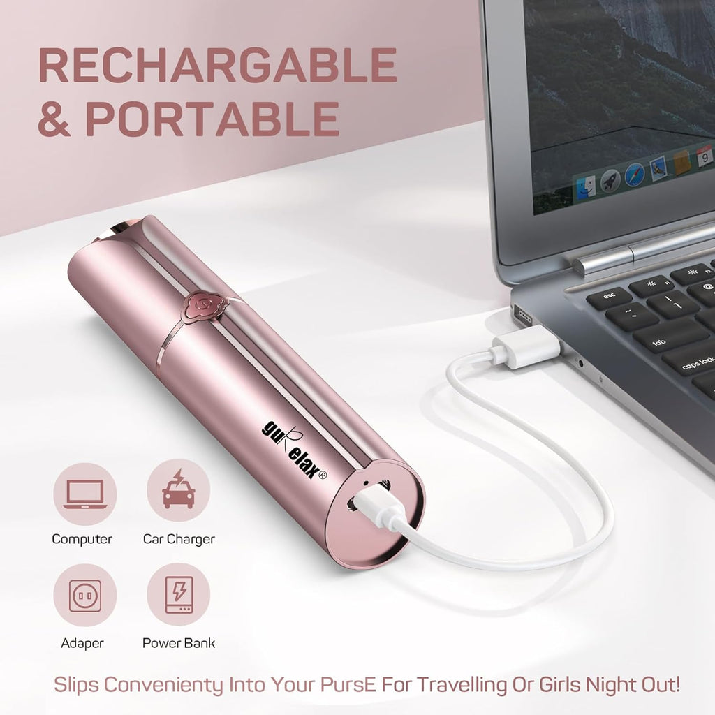 Facial Hair Removal for Women- As Seen on TV, Electric Painless Face Shaver, Rechargeable Hair Removal Device for Face, 