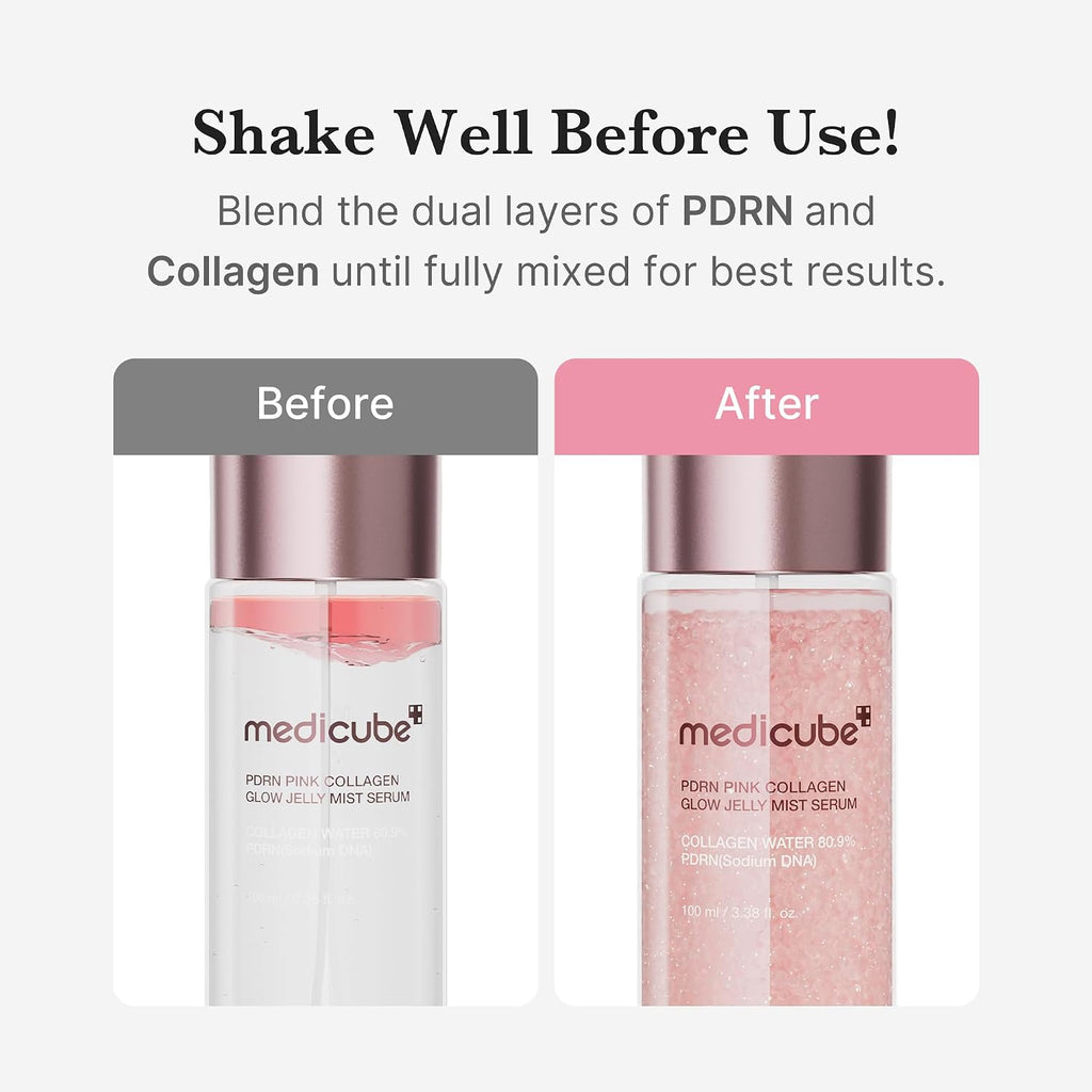 medicube Jelly Mist Serum with PDRN Collagen, Glow Facial Mist, 2.02 fl.oz