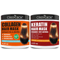 2 Pack Collagen Hair Mask & Keratin Hair Mask,Keratin Hair Treatment,Deep Conditioning Hair Mask for Damaged Hair,Hydrat