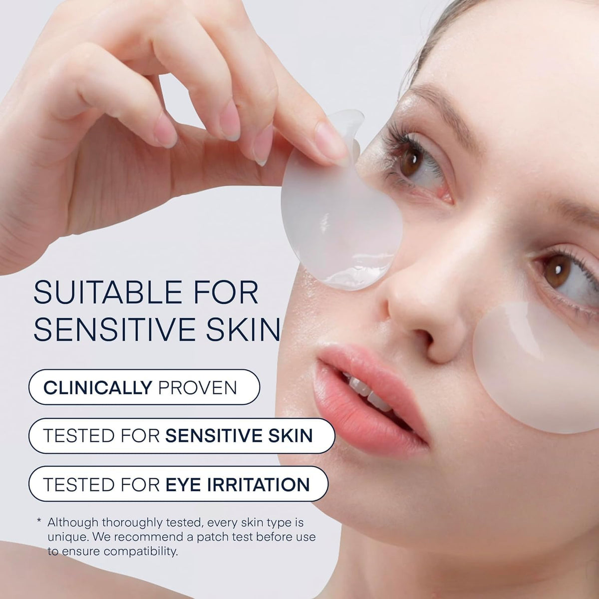 TEREZ & HONOR Caffeine Under Eye Patches - 60 Korean Hydrogel Eye Masks for Puffy Eyes & Dark Circles with Hyaluronic Ac