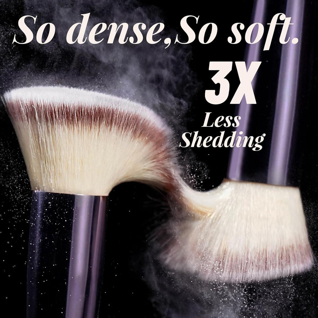 BS-MALL Makeup Brush Set 18 Pcs Professional Foundation Powder Concealers Eyeshadow Blush Synthetic Makeup Brushes with 