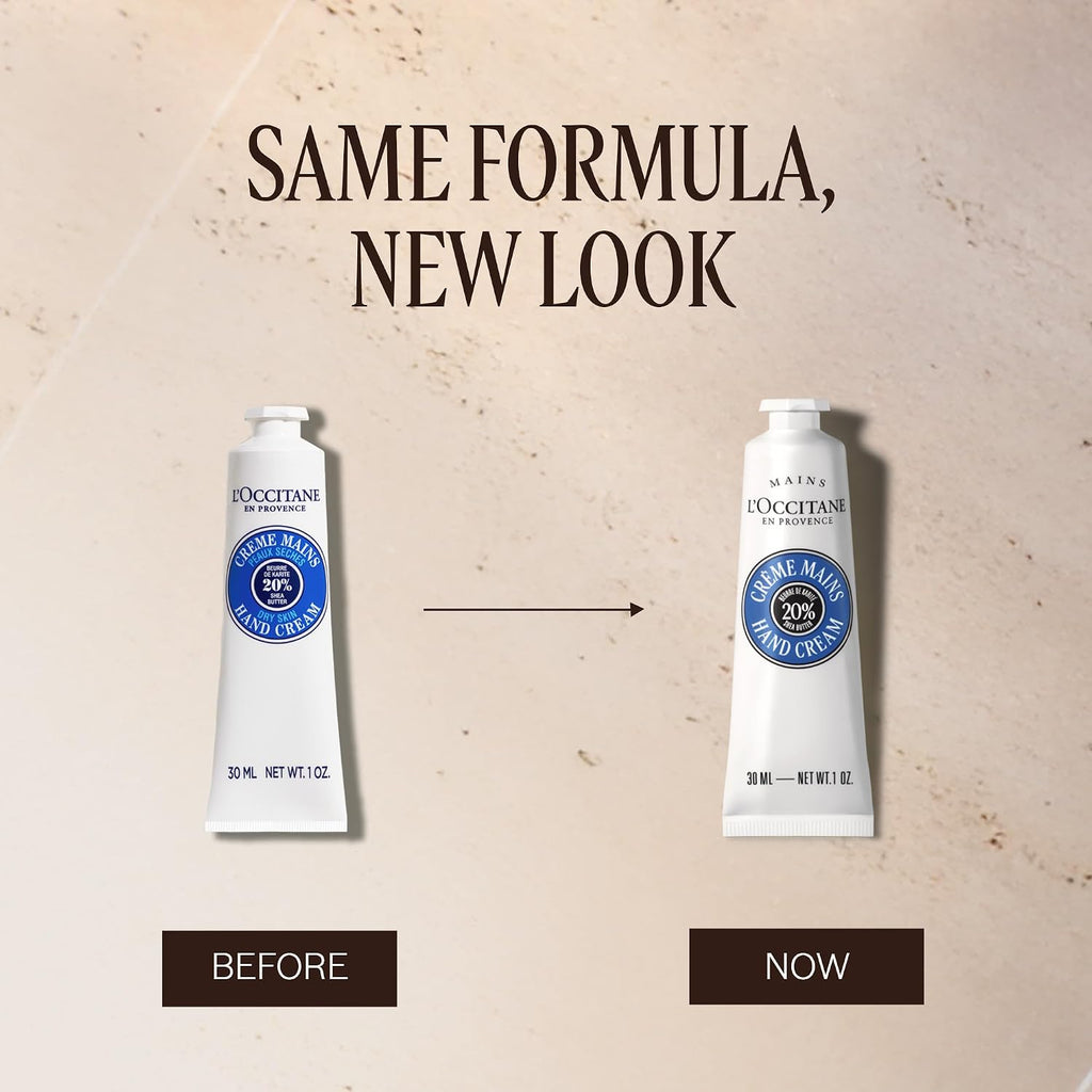 L'OCCITANE 20% Organic Shea Butter Hand Cream, Nourishes & Protects Dry Hands, Fast-Absorbing, Non-Greasy, Leaves Skin M