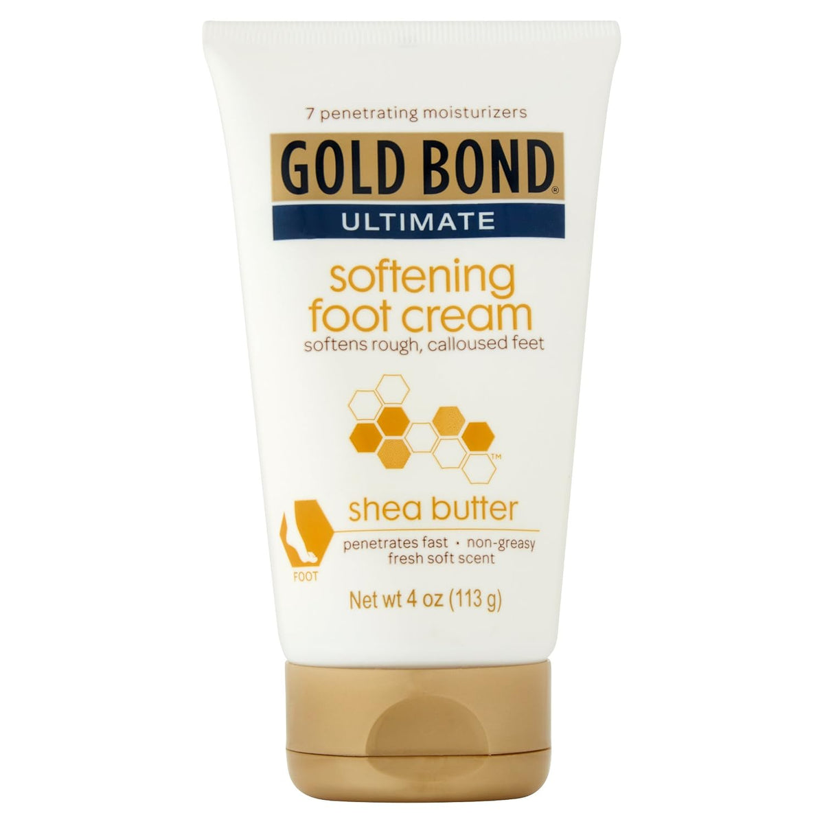 Gold Bond Softening Foot Cream, 4 Oz., Foot Lotion for Dry Feet