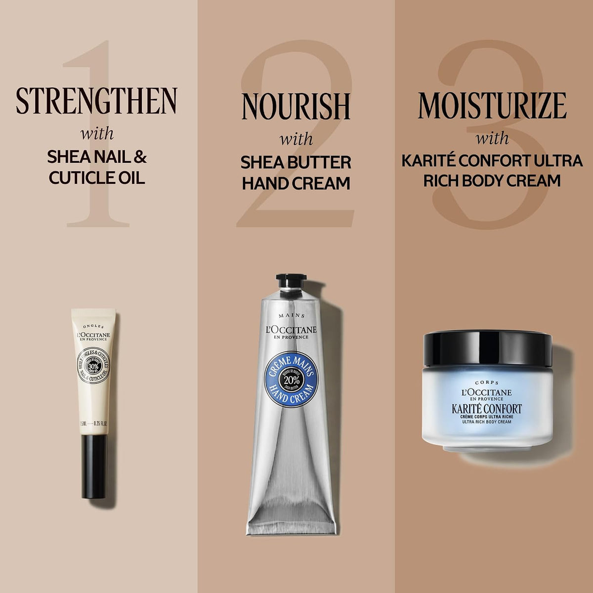 L'OCCITANE 20% Organic Shea Butter Hand Cream, Nourishes & Protects Dry Hands, Fast-Absorbing, Non-Greasy, Leaves Skin M