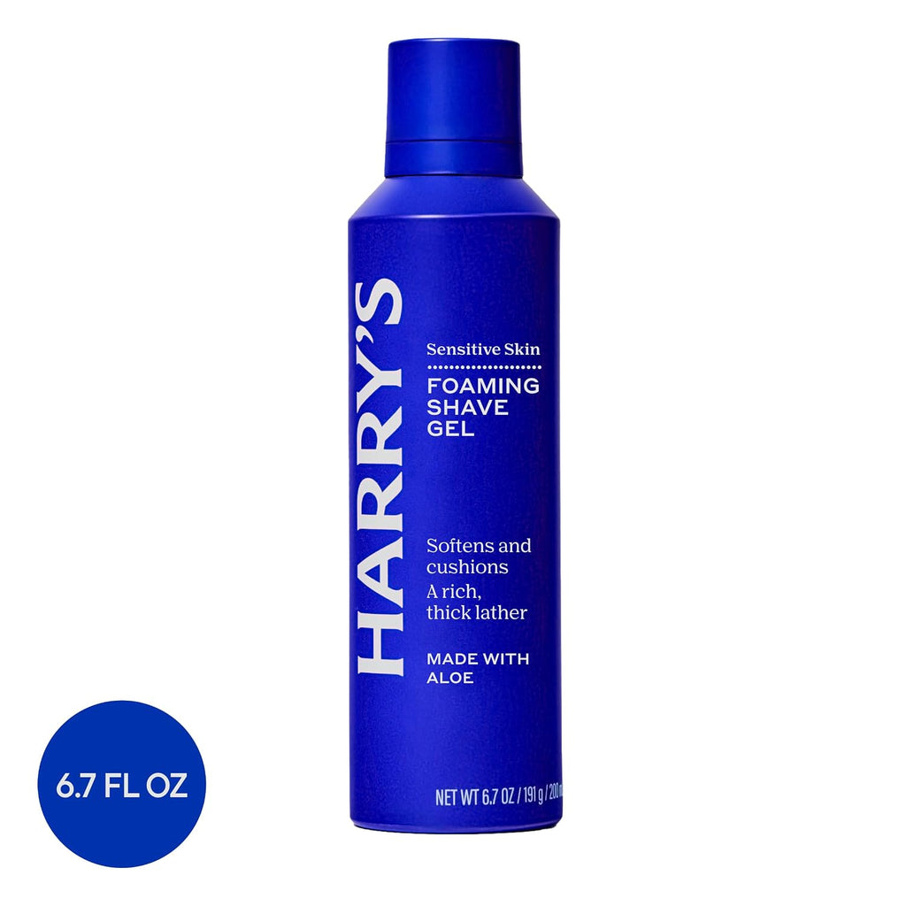 Harry's Foaming Shave Gel for Men with Aloe - 6.7 oz (3 Pack)
