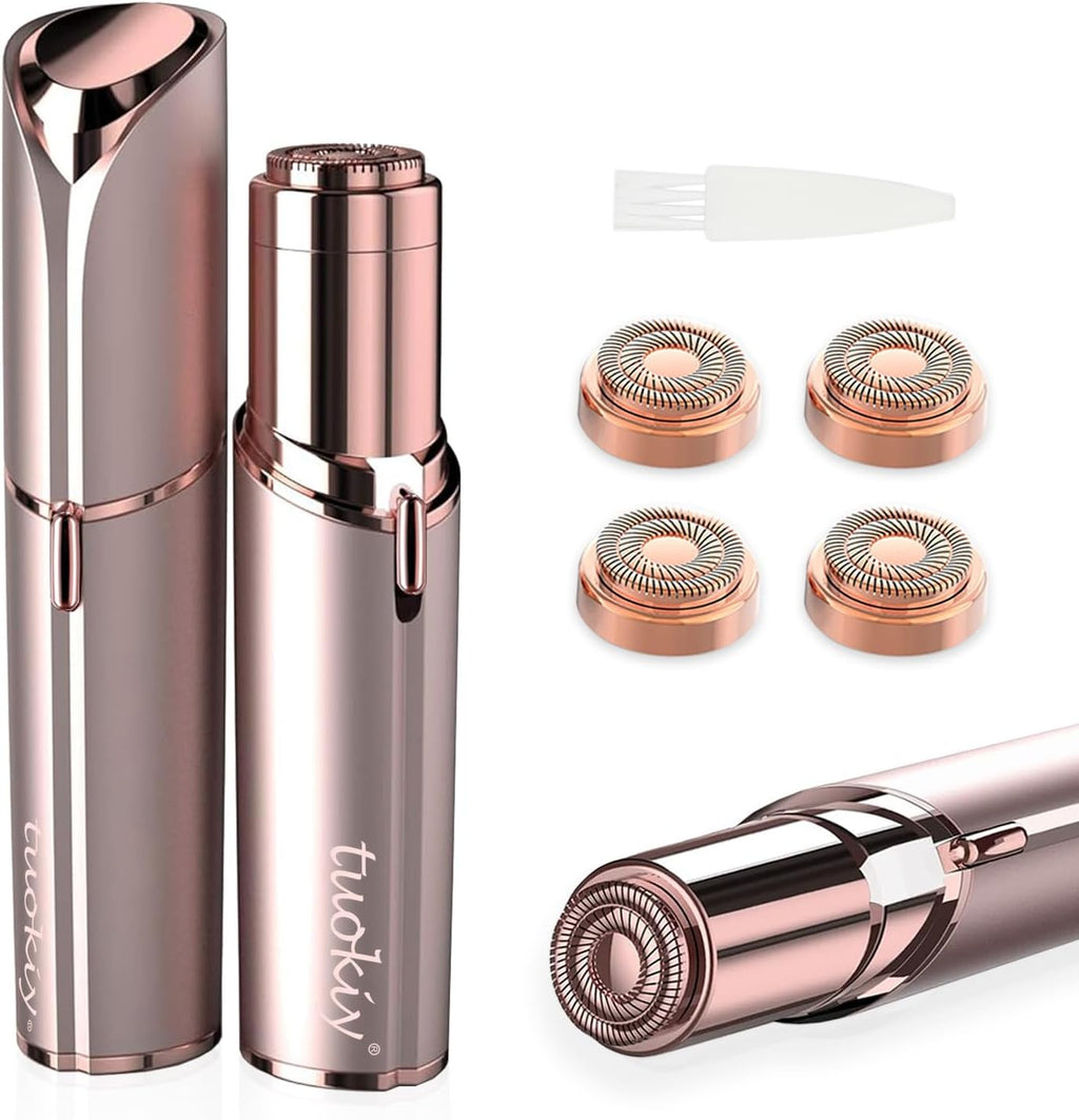 Battery Operated Facial Hair Remover for Women, 2 Replacement Heads