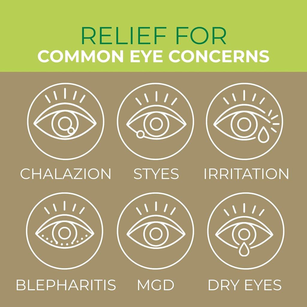 NOVEHA 60PCs Tea Tree & Coconut Oil Eyelid & Lash Wipes - For Demodex, Blepharitis & Itchy Eyes, Individually Wrapped Ey