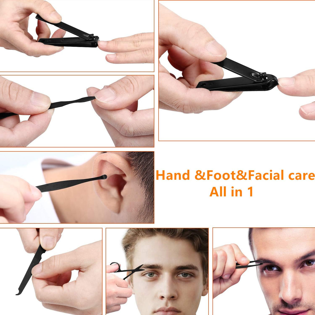 Manicure Set Nail Clippers Set Gifts for Men Manicure Pedicure Kit