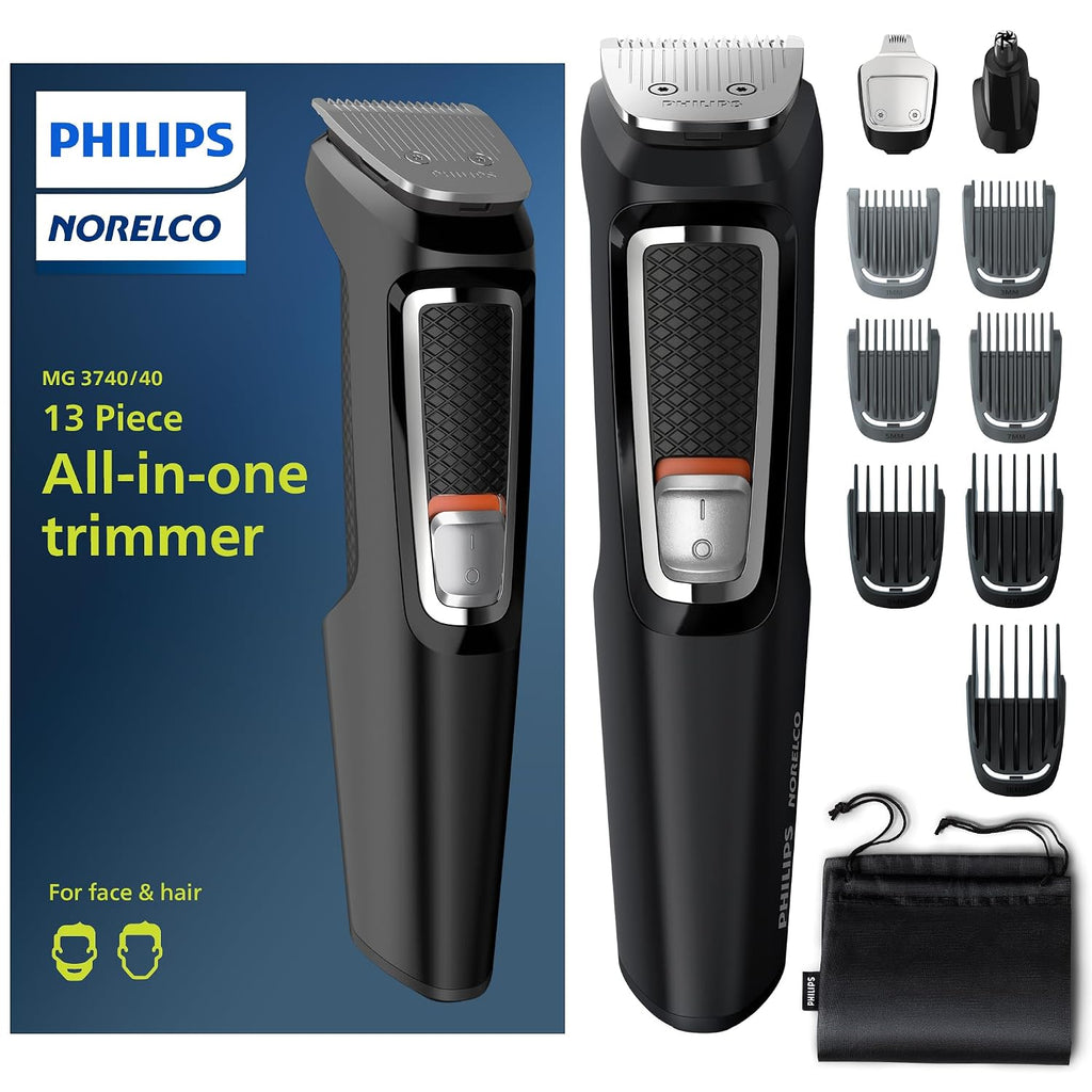 Philips Norelco All-in-One 3000 13-in-1 Trimmer, Face & Hair, Steel Blades