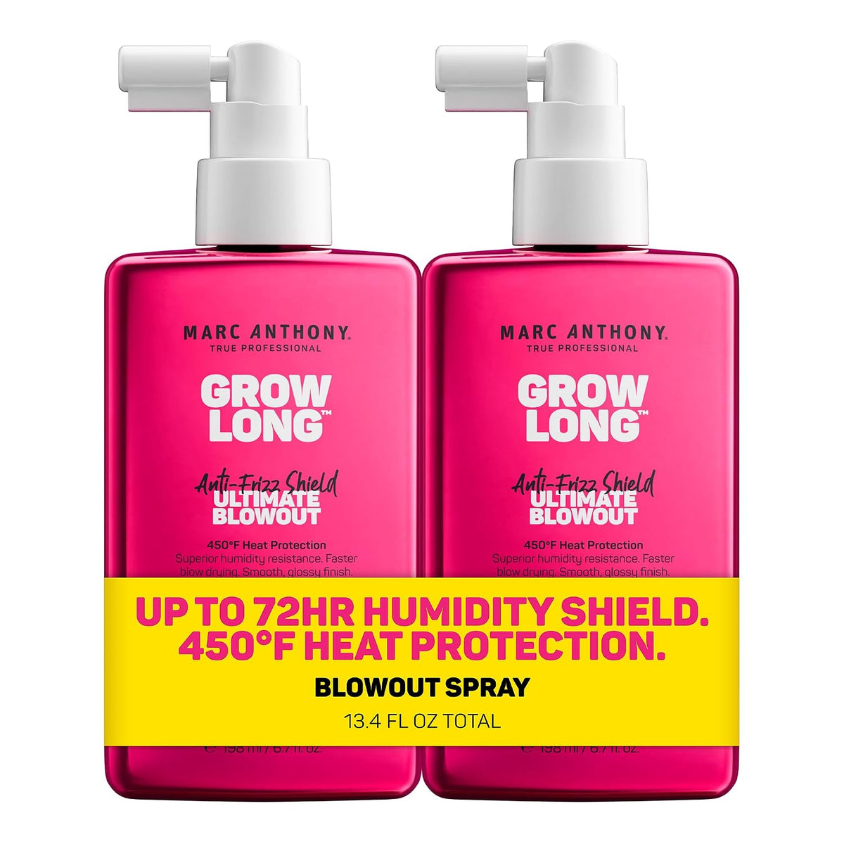Marc Anthony Grow Long Ultimate Blowout, Anti-Frizz Heat Protection Spray