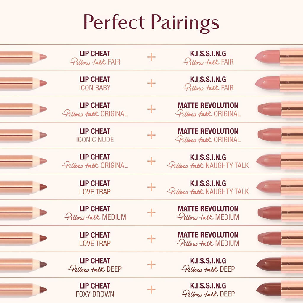 Charlotte Tilbury Lip Cheat Lip Liner Pencil - Gives Lips a Fuller-Looking, Defined Pout - Enriched with Jojoba Oil & Hy