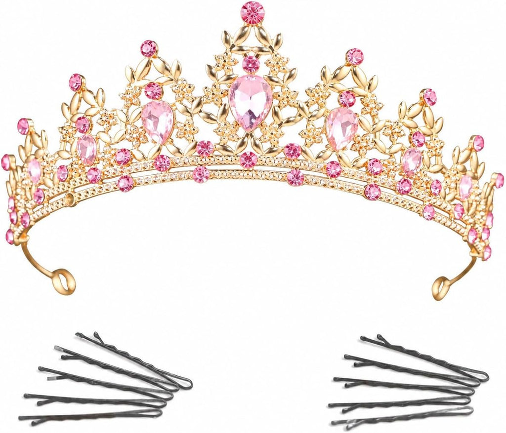 Crystal Crown and Tiara For Women - Rhinestone Headband For Princess Girls,Bridal Hair Accessories For Weddings Birthday