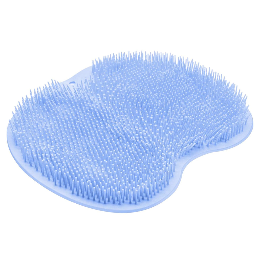 Shower Foot Scrubber Mat Back Washer Exfoliating Bath Wash Pad Wall Mounted Slip Suction Cups for Use in Cleaner Men and