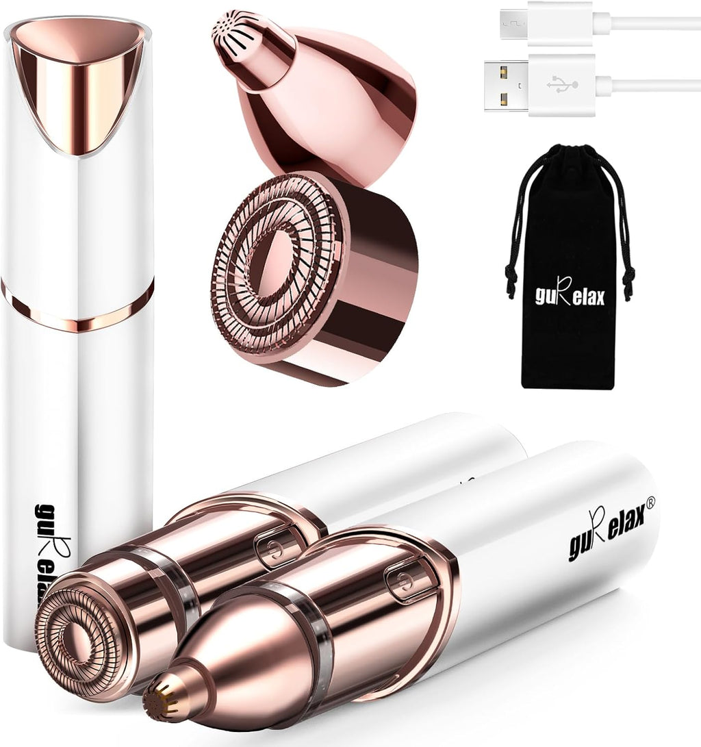 Facial Hair Removal for Women- As Seen on TV, Electric Painless Face Shaver, Rechargeable Hair Removal Device for Face, 