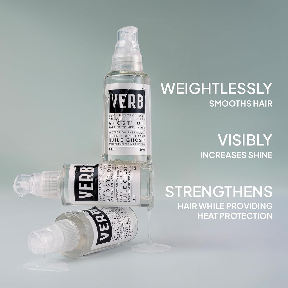 VERB Ghost Weightless Fine Hair Oil | For Styling + Heat Protection