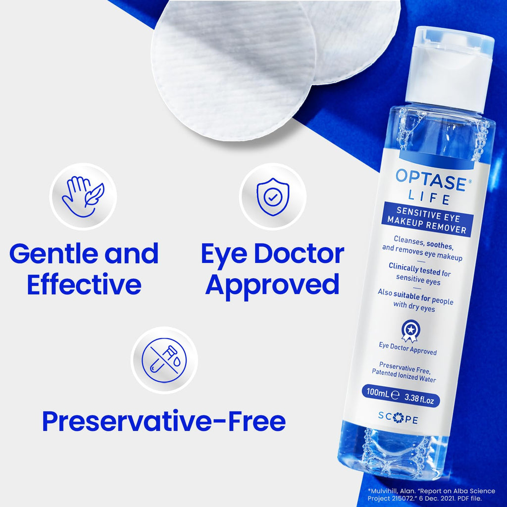 Optase® Life Sensitive Eye Makeup Remover, 100 ml