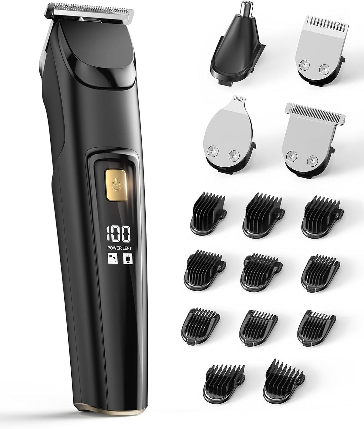 Beard Trimmer for Men,Fast Charge 4-in-1 Kit,18 Lengths,Gift for Men