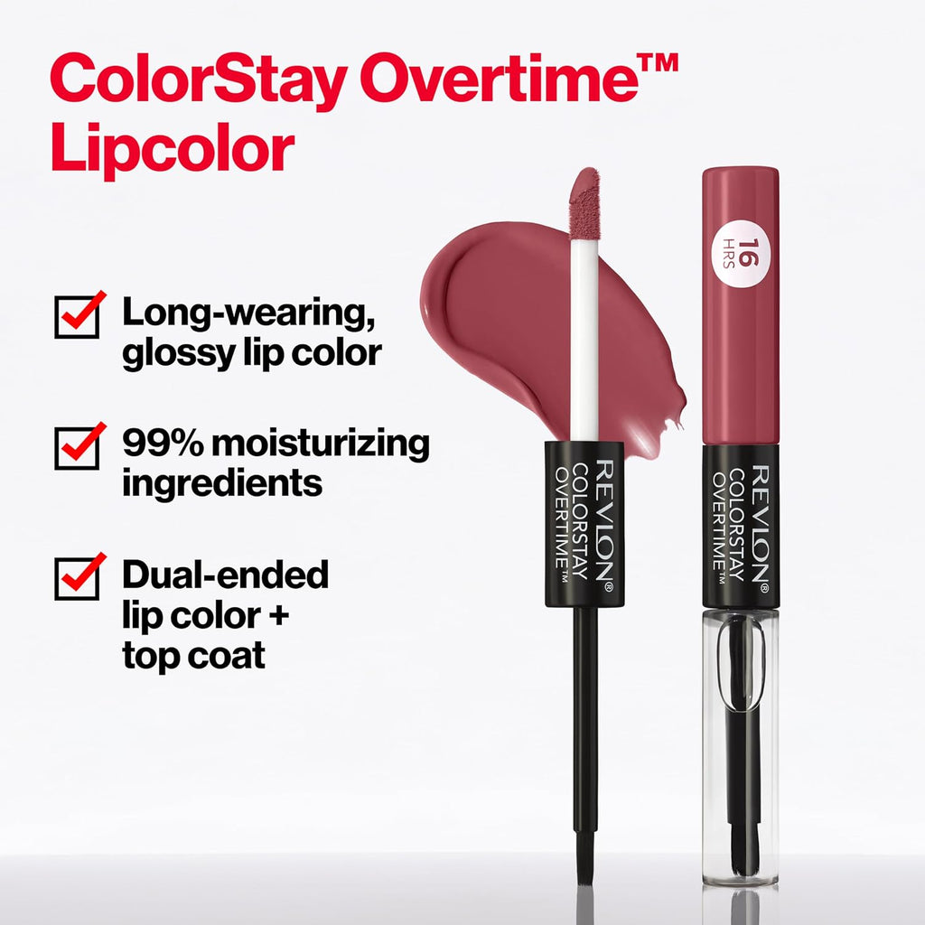 Revlon ColorStay Overtime Lipcolor, 350 Bare Maximum, 0.07 fl oz