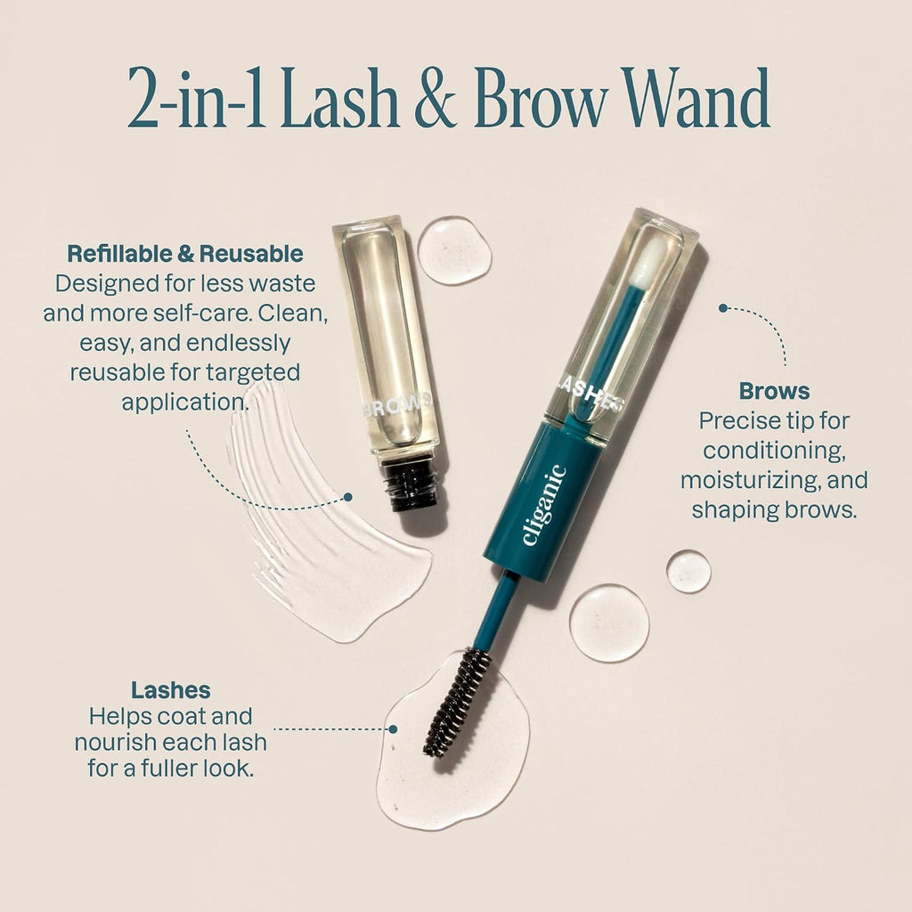 Cliganic Castor Oil Organic Cold Pressed for Eyelashes, Eyebrows & Skin 8oz