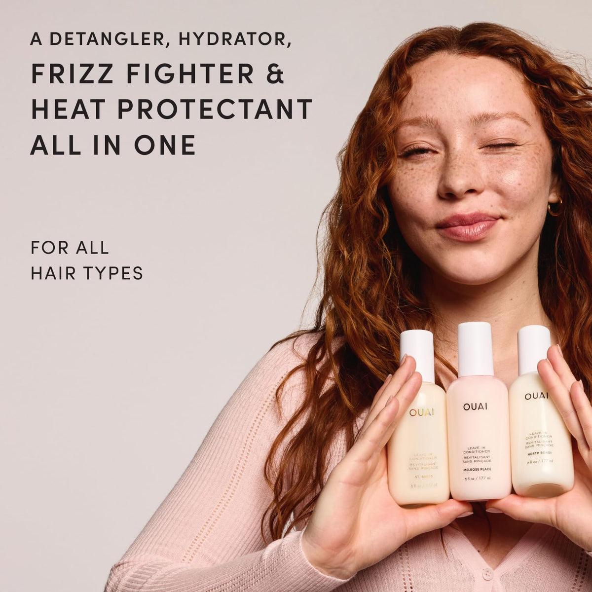 OUAI Women's North Bondi Leave In Conditioner, Off White, One Size