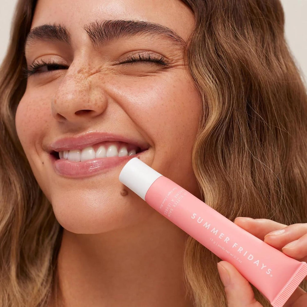Summer Fridays Lip Butter Balm - Moisturizing Lip Gloss for Instant Shine + Sheer Color - With Nourishing Shea Butter - 