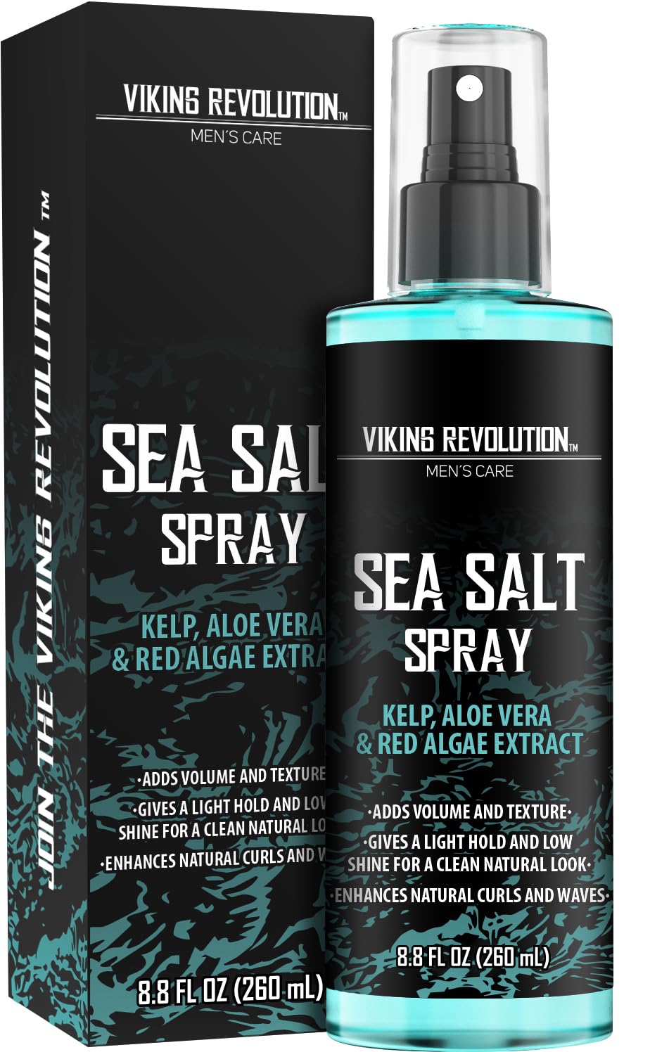 Viking Revolution Sea Salt Spray for Men - Hair Texturizing Spray 8.8 oz