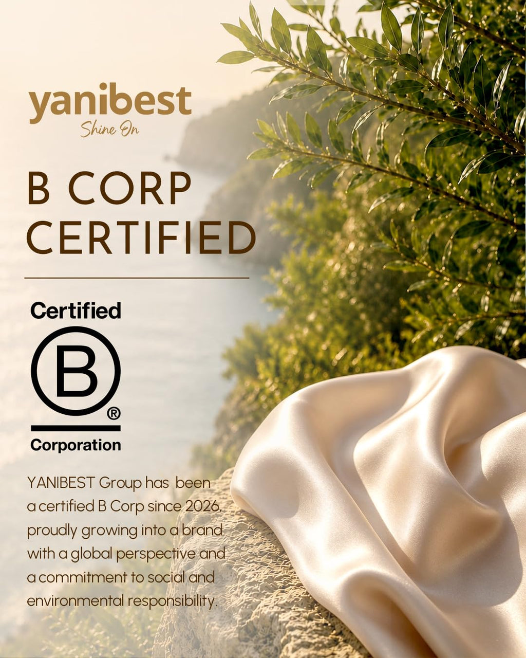 Yanibest Frizz Free Satin Lined Shower Cap with Soft Elastic Band