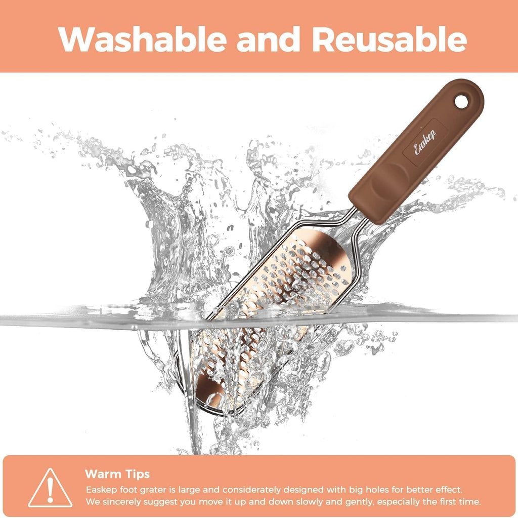 Foot File Foot Scrubber Pedicure - Callus Remover for Feet Easkep Professional Grater Rasp Foot Scraper Corns Callous Re