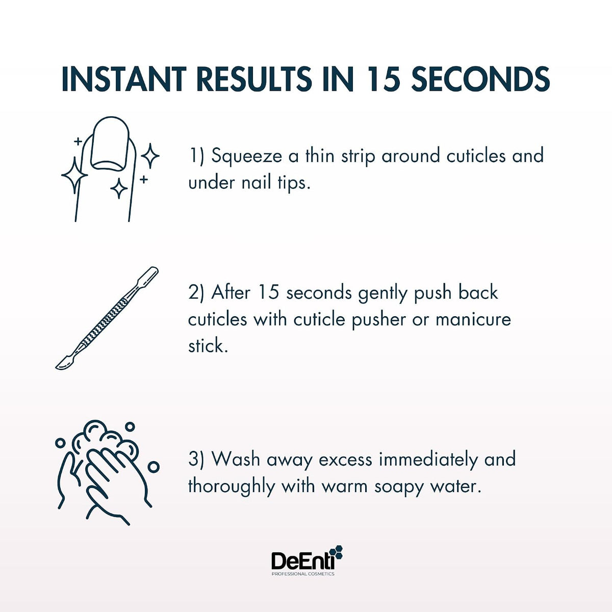 DeEnti Instant Cuticle Remover Gel, Nail Cuticle Softener, 8oz Eucalyptus