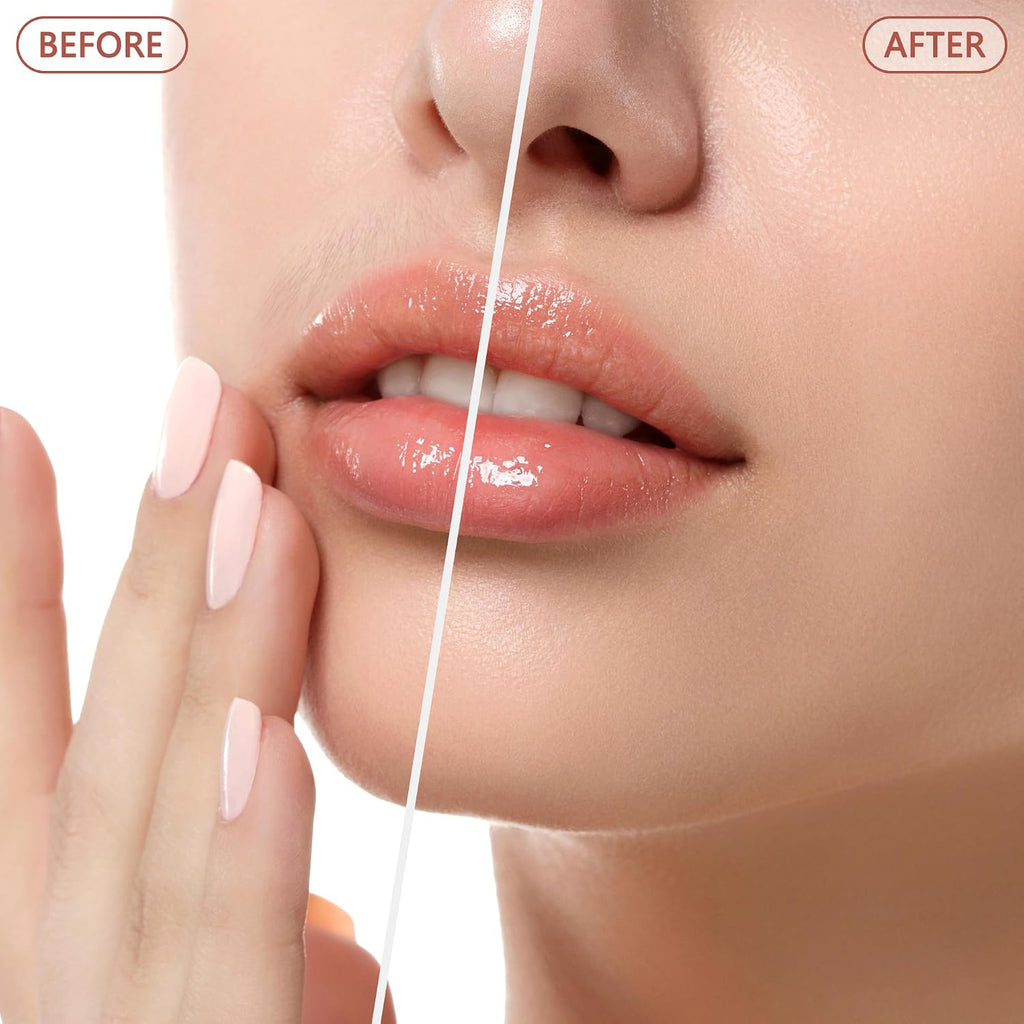 Facial Hair Remover for Women - as Seen on TV Painless Face Shaver - Electric Hair Removal Device for Face Lips Peach Fu