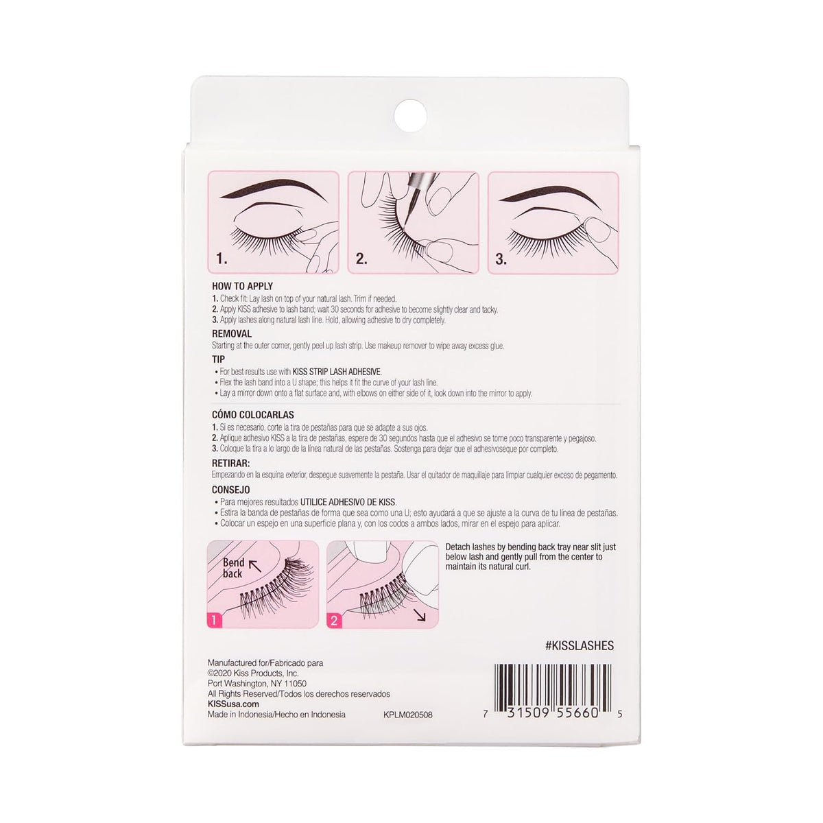 Kiss So Wispy, False Eyelashes, '', 12mm, Includes 5 Pairs Of Lashes, Easy to Apply, Reusable Lash Clusters