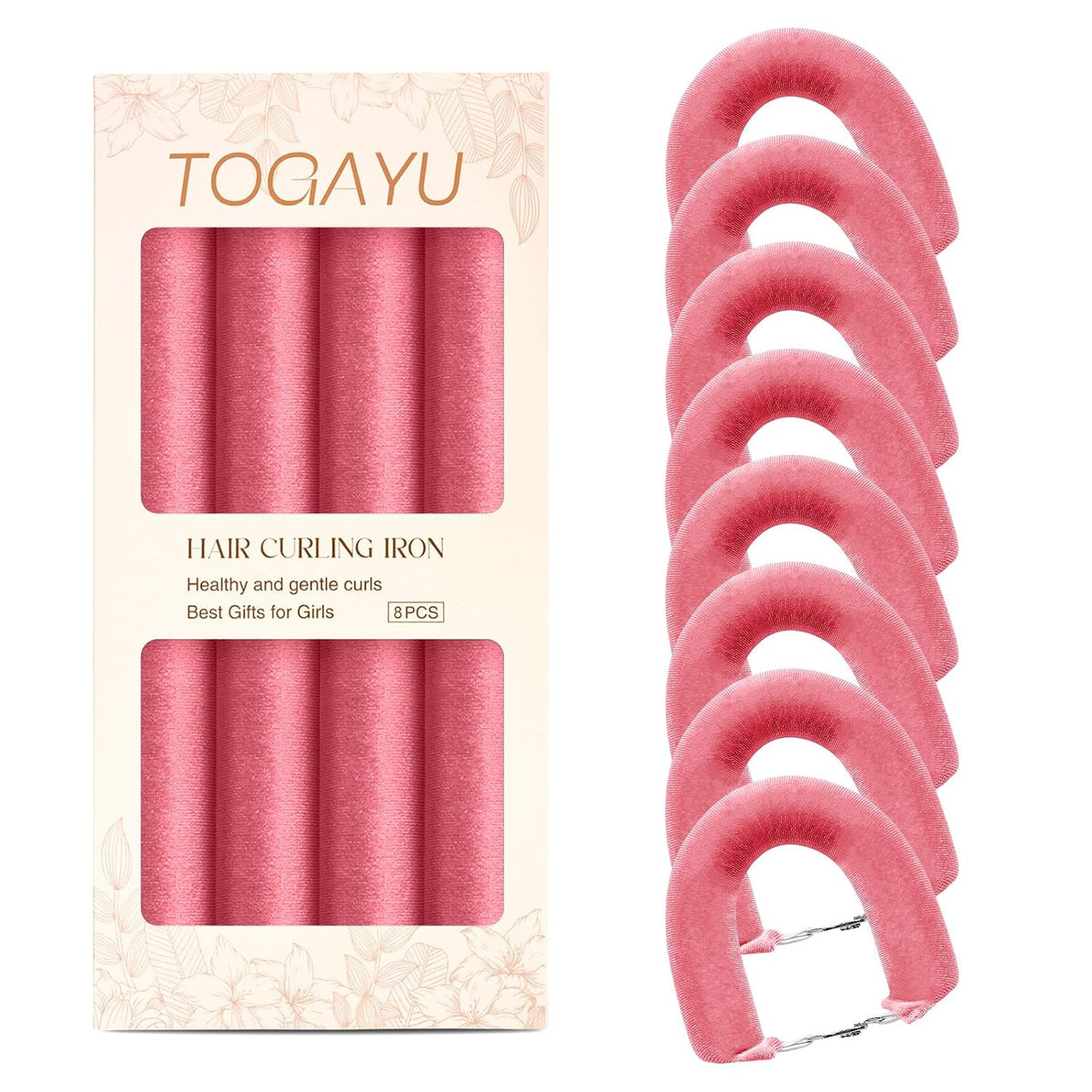 Heatless Curls Overnight Hair Care Set - Jumbo Velvet Hair Curlers