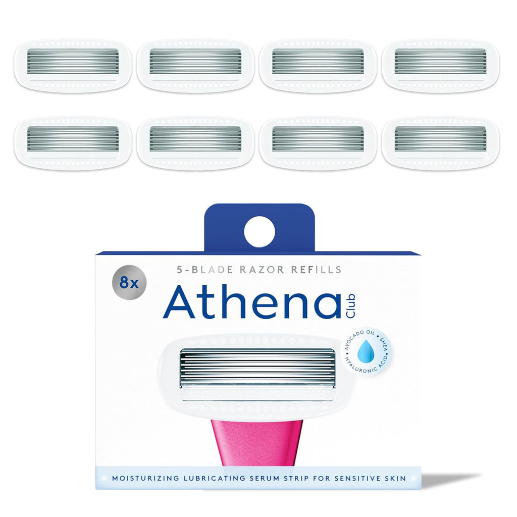 Athena Club Women's Razor Blade Refills, 5-Blade Cartridges, 8 Count