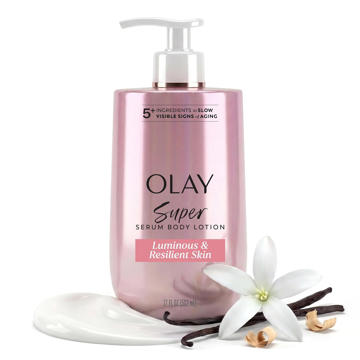 Olay Super Serum Hand & Body Lotion, Luminous & Resilient Skin, 17 fl oz