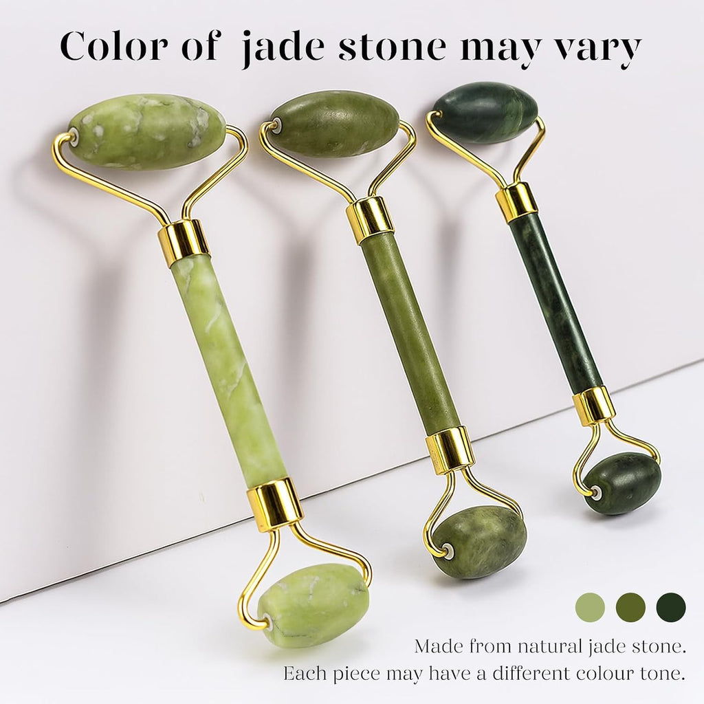 BAIMEI IcyMe Gua Sha & Jade Roller Set for Facial Sculpting and Relaxation