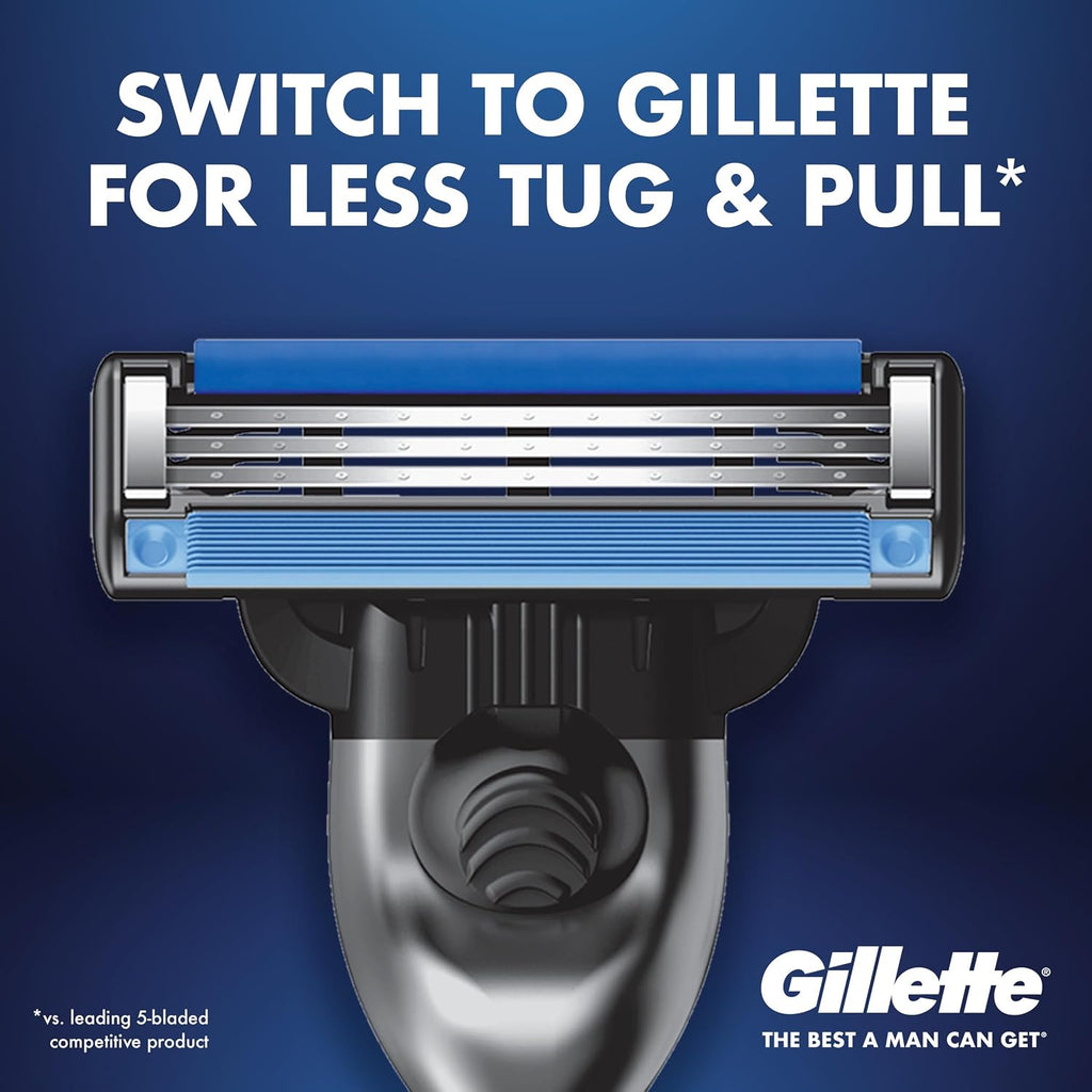 Gillette Mach3 Razor for Men, 1 Razor Handle + 2 Blade Refills
