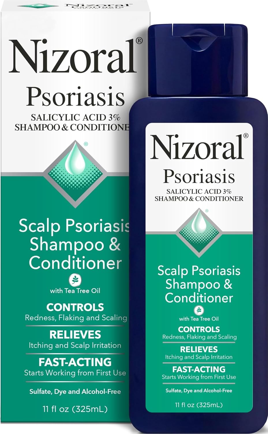 Nizoral Psoriasis Shampoo & Conditioner, 11 Oz, Gentle Scalp Treatment