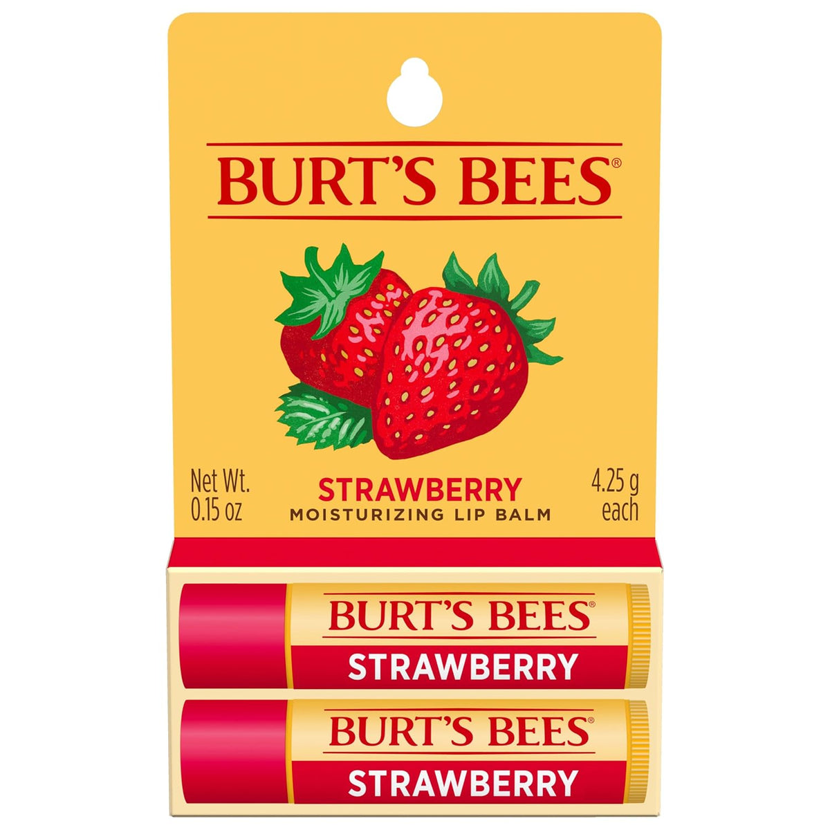 Burt's Bees Medicated Lip Balm, 0.15 oz., 2 Tubes