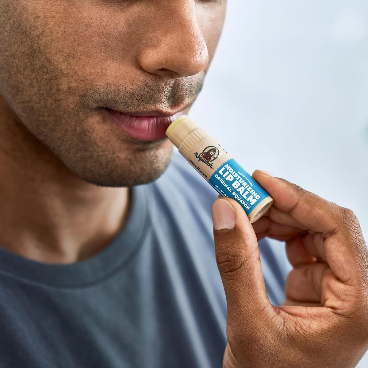Dr. Squatch Natural Lip Balm for Men, Men’s Lip Care (0.25oz, 4-Pack)