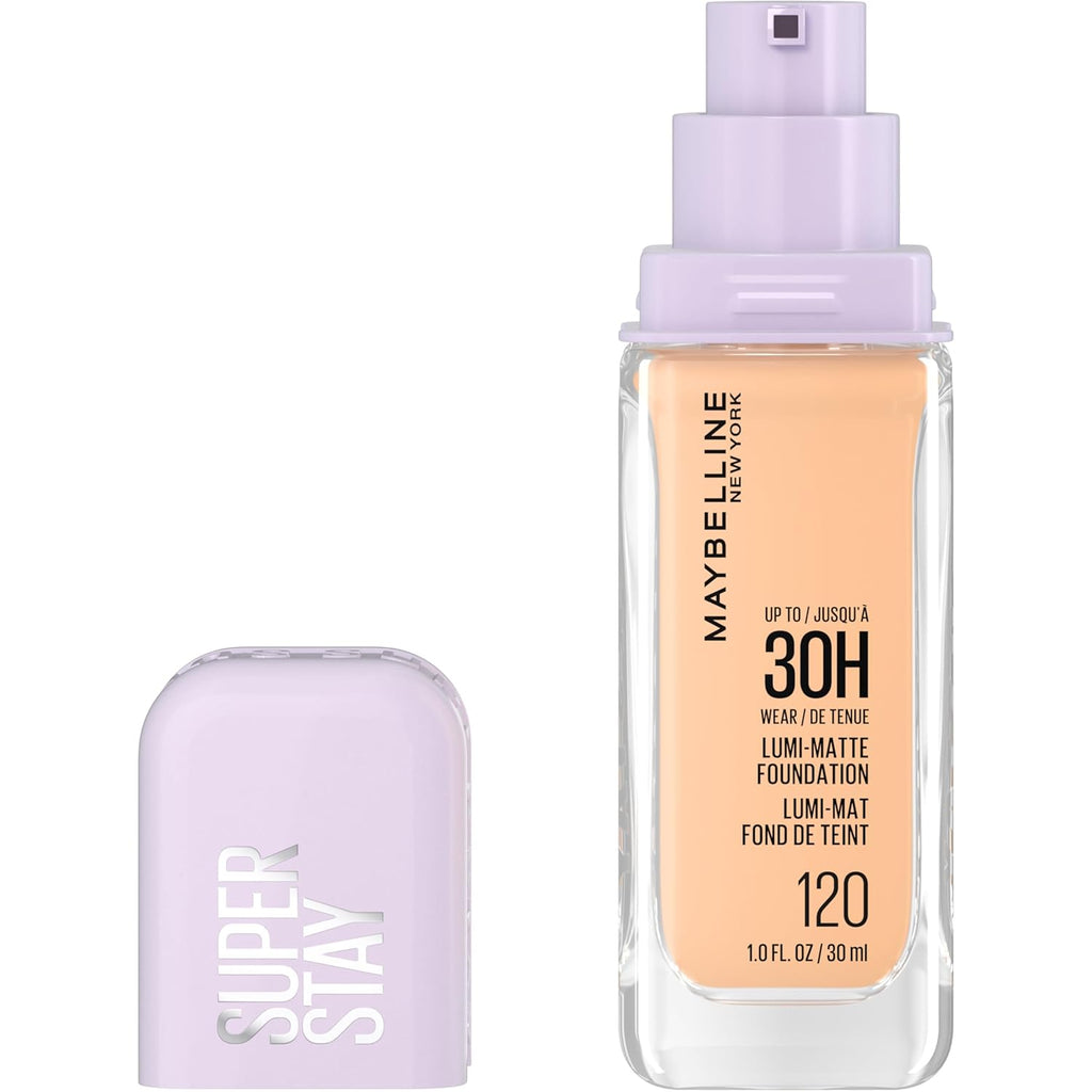 Maybelline Super Stay Lumi-Matte Foundation, Lightweight and Buildable Full Coverage Foundation Makeup For Up To 30HR We