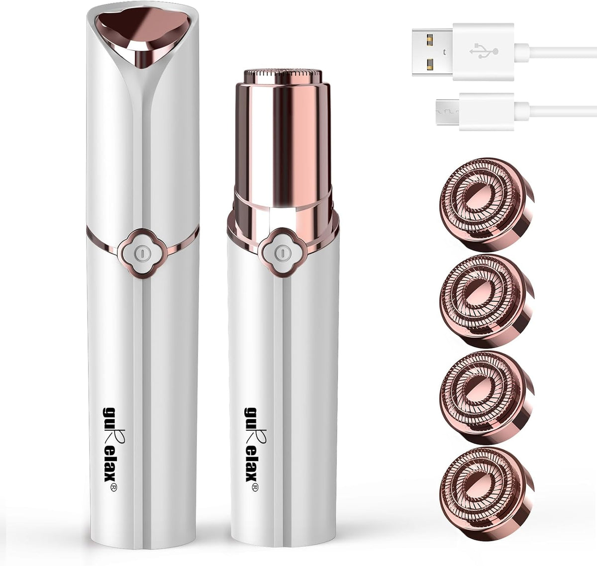 Facial Hair Removal for Women- As Seen on TV, Electric Painless Face Shaver, Rechargeable Hair Removal Device for Face, 