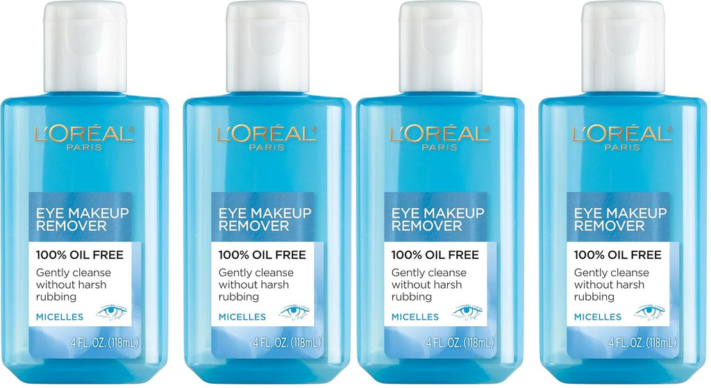 L'Oreal Paris Clean Artiste Oil Free Eye Makeup Remover, 2 Count