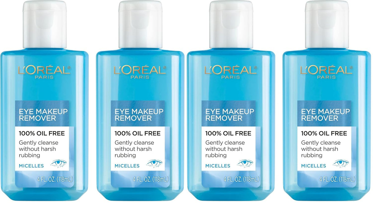 L'Oreal Paris Clean Artiste Oil Free Eye Makeup Remover, 2 Count