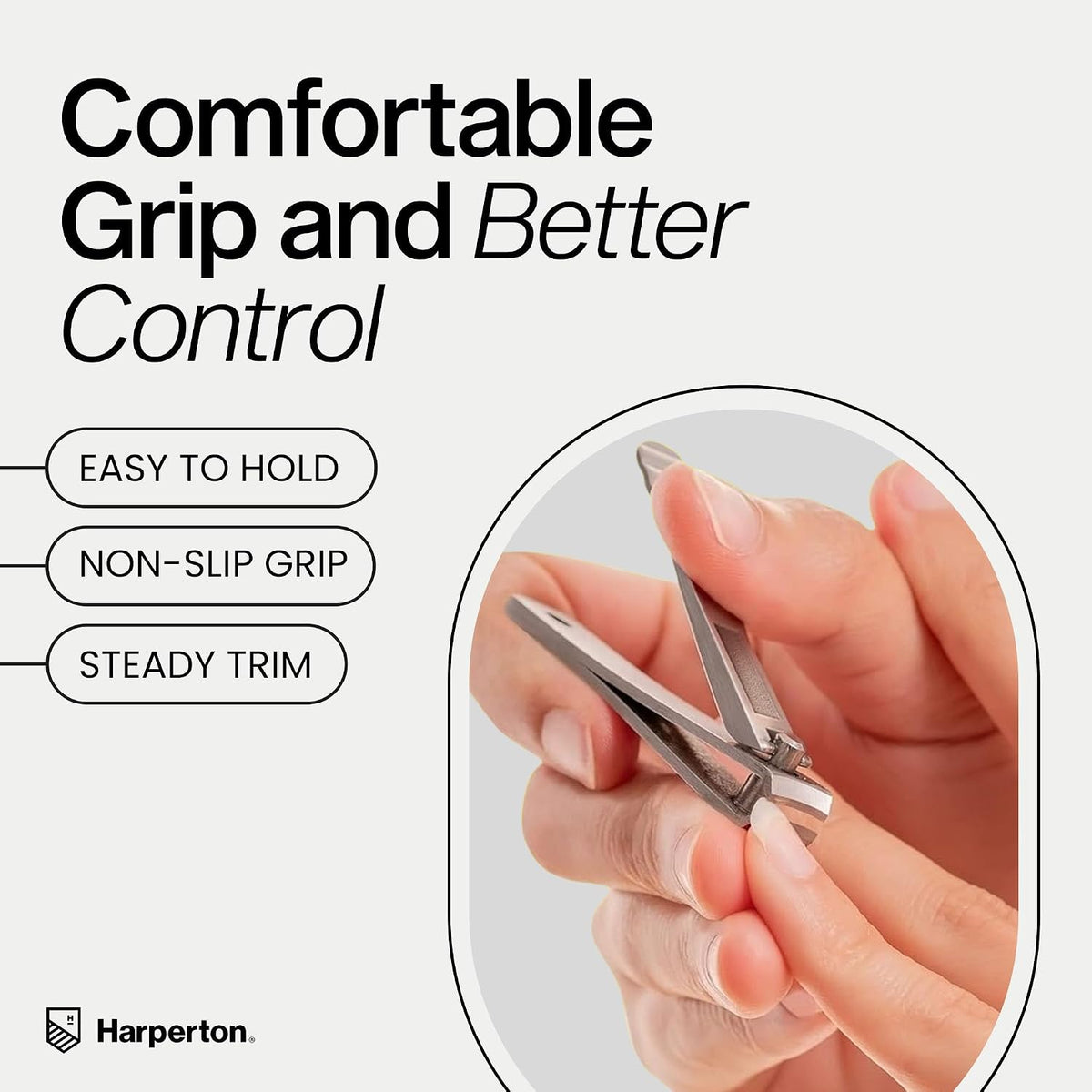 Ultra Sharp Nail Clippers Set for Men & Women - 2 Pack Professional Stainless Steel Toe Nail Clippers with Built-in File